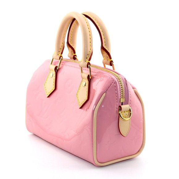 Louis Vuitton Vernis Monogram Nano Speedy Mochi Pink - Picture 3 of 11